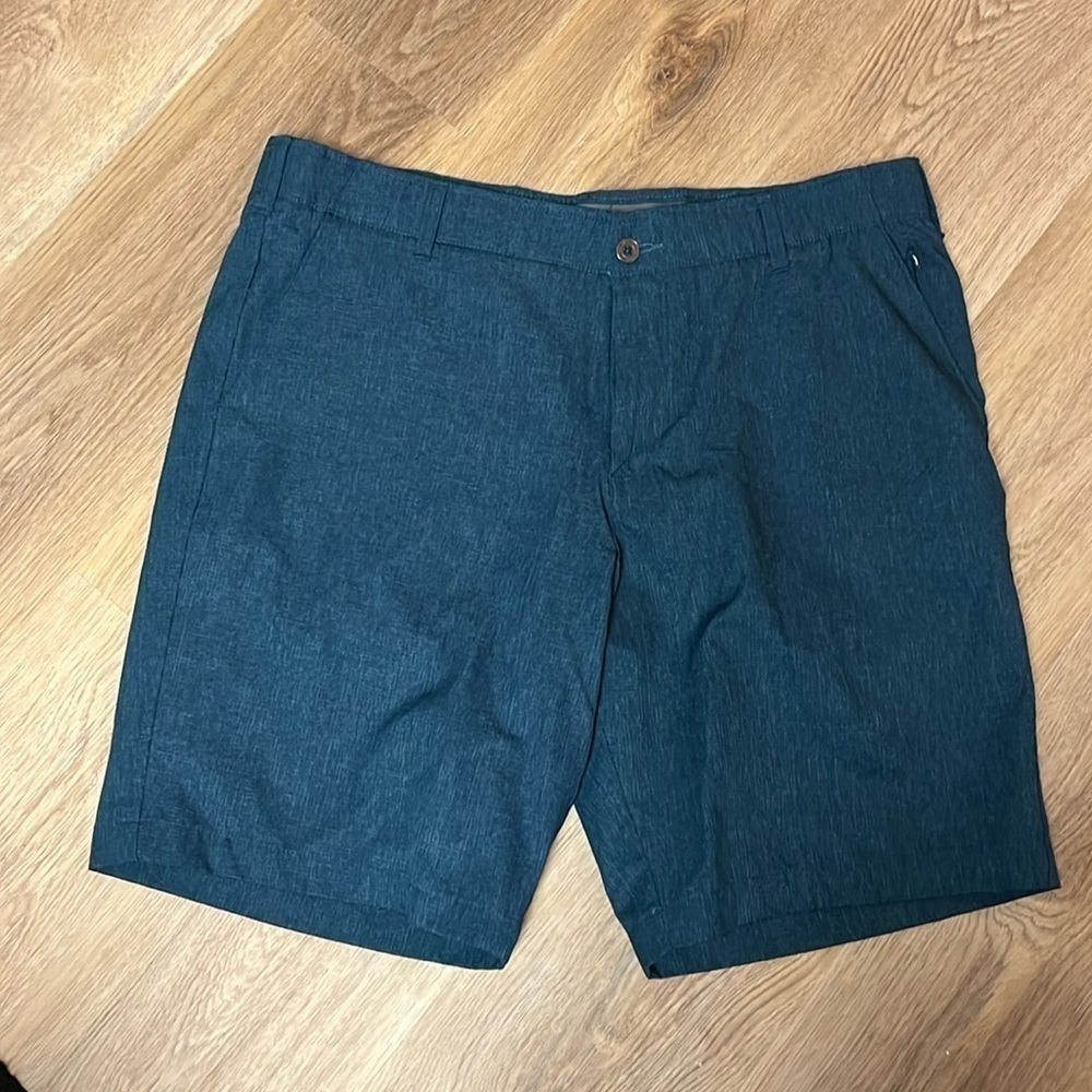 Swiss tech Flat front Performance Shorts Heather Blue 38